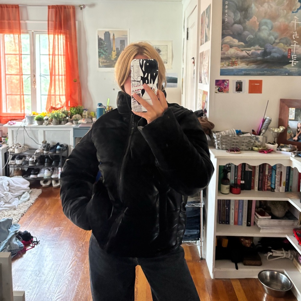 Garage Black Puffer Jacket